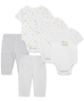 Боди и штаны для новорожденных мальчиков и девочек, комплект из 5 предметов Little Me