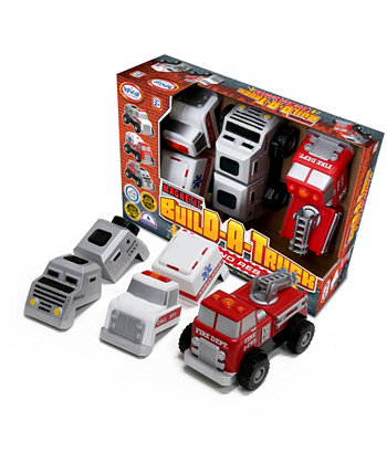 Магнитный Build-A-Truck - пожарно-спасательные Popular Playthings