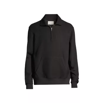 Ribbed Quarter-Zip Sweater CLUB MONACO