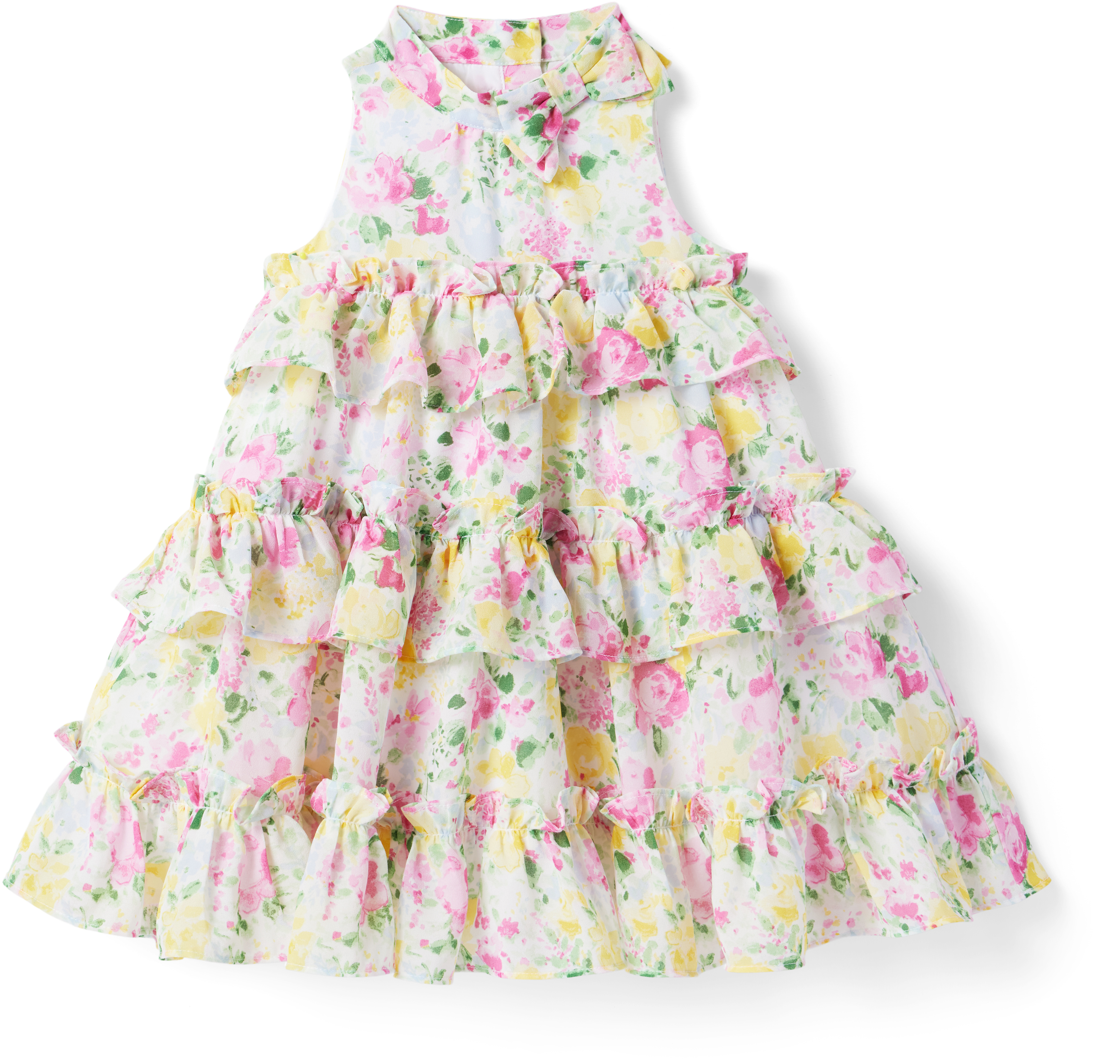 Многоуровневое платье с цветочным принтом (для малышей/маленьких детей/больших детей) Janie and Jack