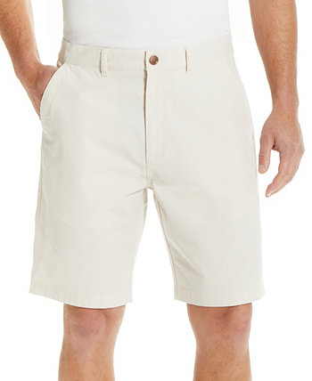 Мужские 9-дюймовые стрейч-шорты в рубчик с плоским передом оттоманка по внутреннему шву Weatherproof Vintage
