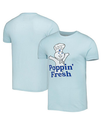 Men's and Women's Light Blue Pillsbury Doughboy Brass Tacks T-shirt American Needle