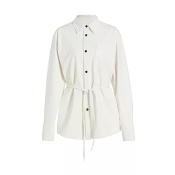 Куртка-рубашка из искусственной кожи PROENZA SCHOULER WHITE LABEL
