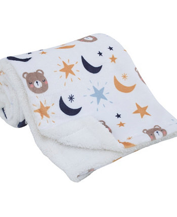 Супер мягкое детское одеяло Goodnight Sleep Tight Bear, Moon and Star NoJo
