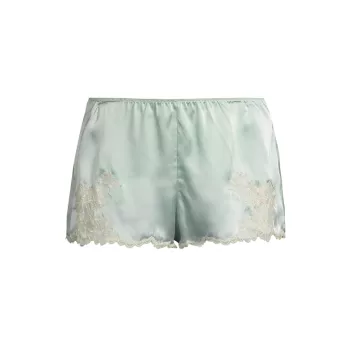 Lolita Standard-Fit Lace-Trim Silk Shorts JOSIE BY NATORI