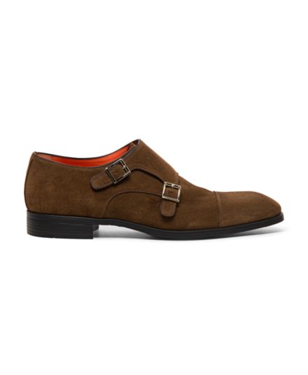 Beginner Suede Monk-Strap Shoes Stephan & Co