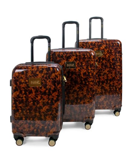 Набор чемоданов из трех предметов с принтом в твердом переплете Badgley Mischka