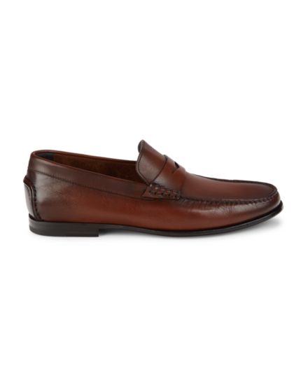 Leather Moccasin Penny Loafers Stephan & Co
