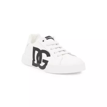 Маленький ребенок &amp;amp; Детские кроссовки с логотипом Interlock Dolce & Gabbana
