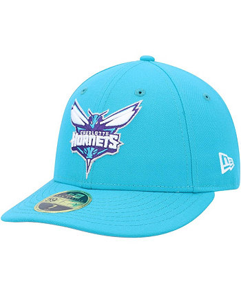 Мужская темно-бирюзовая приталенная шапка Charlotte Hornets Team Low Profile 59FIFTY New Era