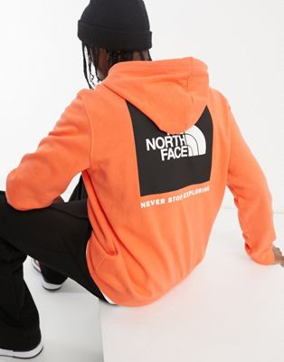 Худи оранжевого цвета с логотипом The North face NSE The North Face