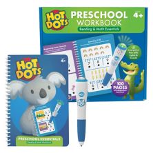 Educational Insights Hot Dots Preschool Essentials Reading & Math Workbook Educational Insights
