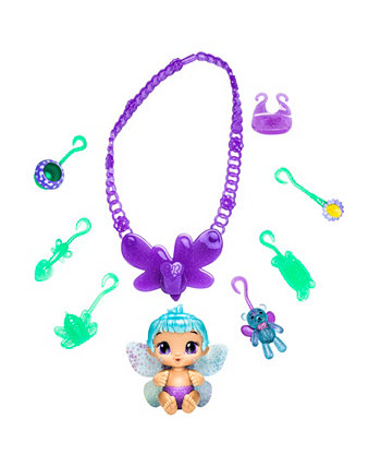 Glo Pixies Minis Carry‚ Aon Care Necklace, Lilac Pearl Set Baby Alive