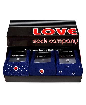Роскошные мужские носки в подарочной упаковке, 3 шт. В упаковке Love Sock Company