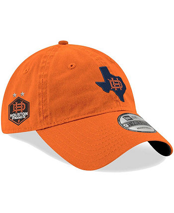 Мужская оранжевая джерси Houston Dynamo FC Hook 9TWENTY, регулируемая кепка New Era