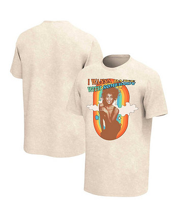Men's Oatmeal Whitney Houston Dance with Somebody Washed T-shirt Philcos