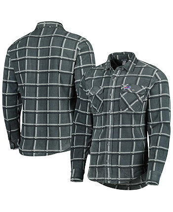 Мужская серая фланелевая куртка-рубашка на пуговицах Buffalo Bills Industry Antigua