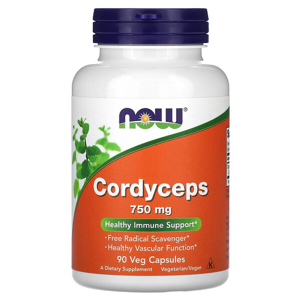 Cordyceps, 750 mg, 90 Veg Capsules NOW Foods