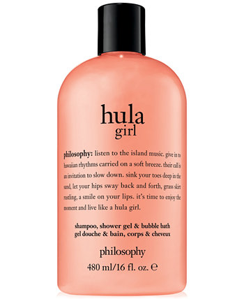 Hula Girl Шампунь, гель для душа и жемчужная ванна, 16 унций. Philosophy
