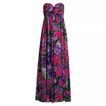 River Garden Floral Maxi Dress MILLY