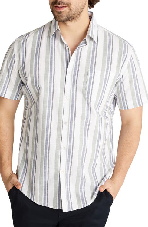 Portland Stripe Short Sleeve Button-Up Shirt Johnny Bigg