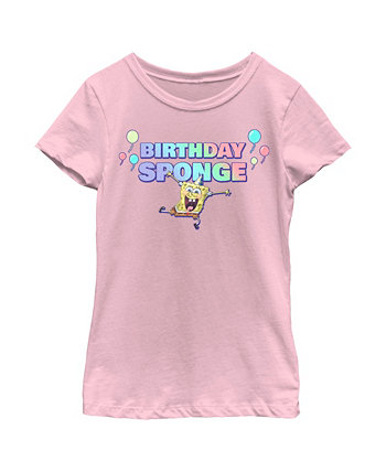 Girl's SpongeBob SquarePants Birthday Sponge Child T-Shirt Nickelodeon
