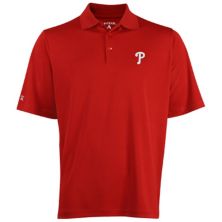 Мужская футболка-поло Antigua Red Philadelphia Phillies Desert Dry Xtra-Lite Antigua