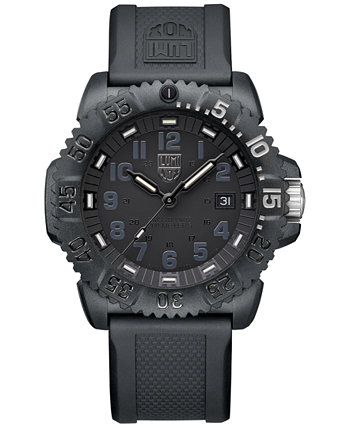 Мужские часы Swiss Navy Seal Colormark Foundation с эксклюзивным черным каучуковым ремешком 44 мм Luminox