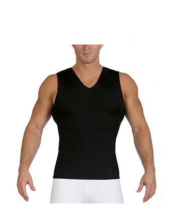Мужская компрессионная футболка без рукавов с V-образным вырезом Insta Slim Instaslim
