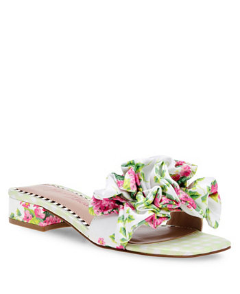 Женские сандалии Alivia с оборками и цветочным принтом Betsey Johnson