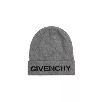Детская вязаная шапка с логотипом Givenchy