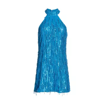Marionne Sequined Fringe Dress SAYLOR