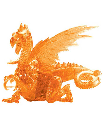 3D-пазл с кристаллами - Оранжевый дракон - 56 шт. BePuzzled