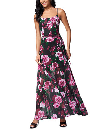 Платье с поясом и цветочным принтом Bebe