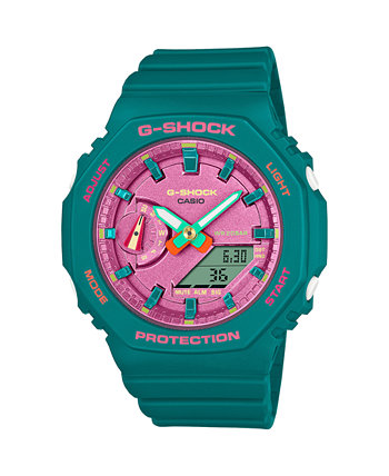 Часы унисекс, темно-бирюзовые, полимерные, 42,9 мм, GMAS2100BS3A G-Shock