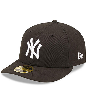 Мужская приталенная кепка New York Yankees, черно-белая, с низким профилем 59FIFTY New Era