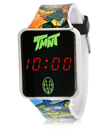 Детские часы с сенсорным экраном Teenage Mutant Ninja Turtles со светодиодной подсветкой на черном силиконовом ремешке, 36 мм x 33 мм ACCUTIME