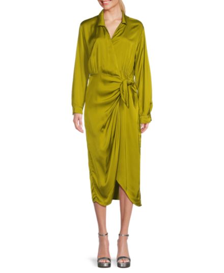 Jovie Wrap Midi Dress Velvet