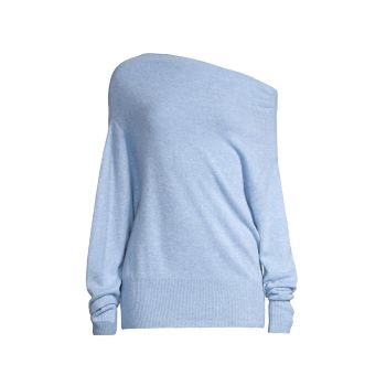 Кашемировый свитер с открытыми плечами Lori Brochu Walker