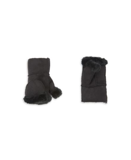 Girl's ​Flip Top Faux Shearling Mittens Surell