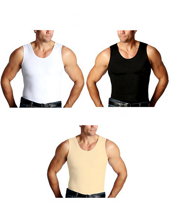 Мужские футболки с большим компрессионным компрессионным принтом мышечной массы Insta 3 Pack Instaslim