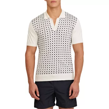 Horton Cravat Silk & Cotton Polo Shirt ORLEBAR BROWN