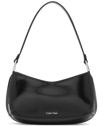 Миниатюрная сумка через плечо Charlie с двойным отделением и молнией сверху Calvin Klein