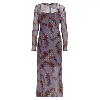 Surveillance Long-Sleeve Midi-Dress Rachel Comey