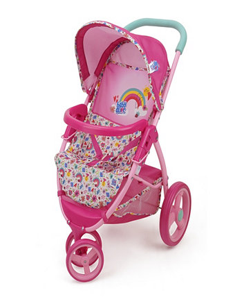 Pink And Rainbow Doll Jogging Stroller Baby Alive