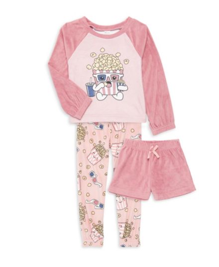 Little Girl's 3-Piece Pajama Set Petit Lem