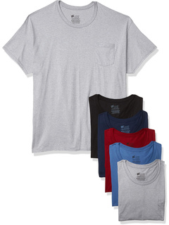 Мужские футболки без ярлыков Hanes Comfortsoft с карманами, 6 шт. В упаковке Hanes