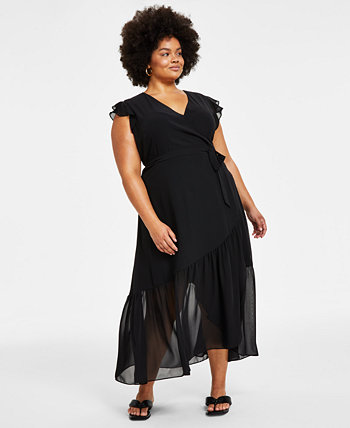 Plus Size Maxi Wrap Dress, Created for Macy's Bar III