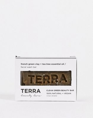 TERRA Beauty Bars Чистое зеленое косметическое мыло для лица 3,5 унции Terra Beauty Bars