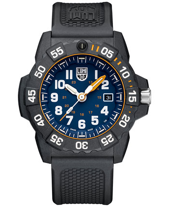 Мужские часы Swiss Navy Seal Foundation, эксклюзивные военные часы для дайвинга с черным каучуковым ремешком, 45 мм Luminox